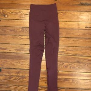 Burgundy Lulu Lemon Leggings